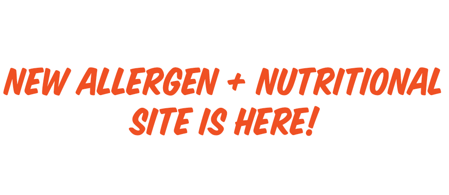 New Allergen and Nutritional Site is Here!