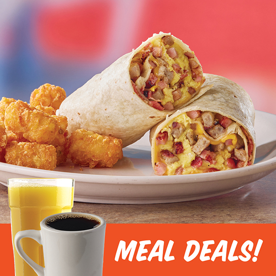 Meat Lover's Breakfast Wrap Meal Deal