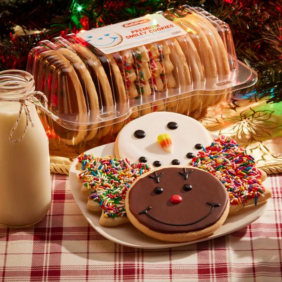 North Pole Smiley Cookies
