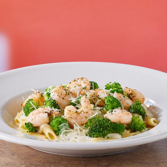 Shrimp & Broccoli Alfredo 