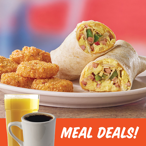 Western Breakfast Wrap Meal Deal