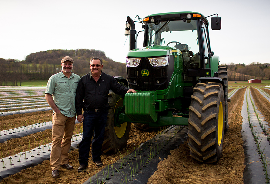 Jamie Moore, our Director of Sourcing and Sustainability, visits Ben Wiers of Wiers Farm in Willard, OH.