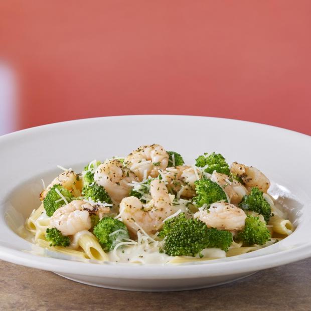 Shrimp & Broccoli Alfredo