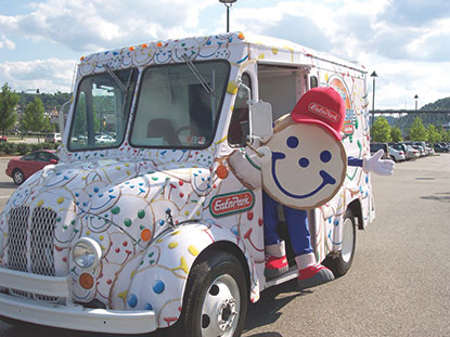 Team Smiley and Smiley's Cookie Cruiser made their debut.